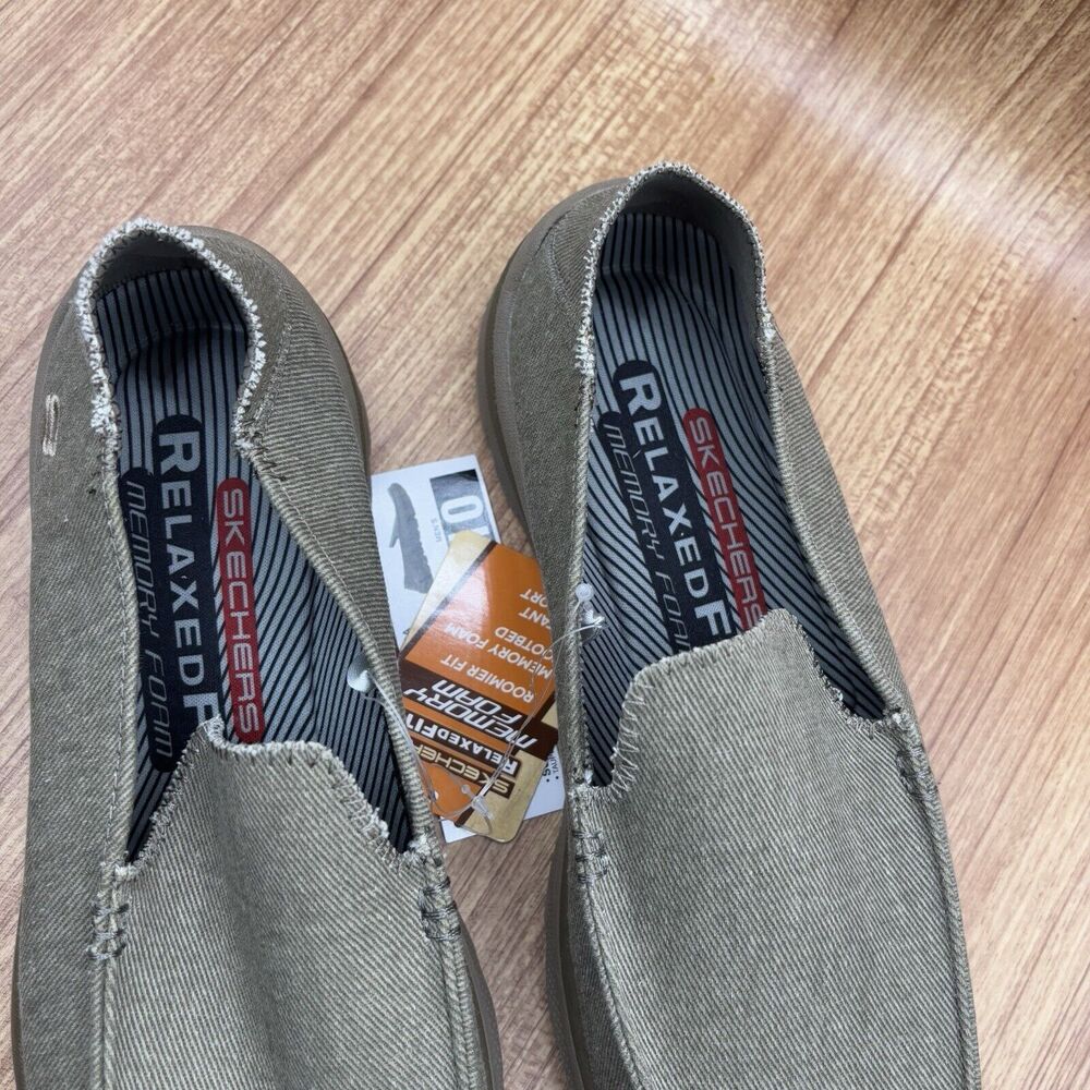 Skechers Milford Relaxed Fit Superior Slip-On Taupe Men's size 10 Sneakers - Picture 7 of 9